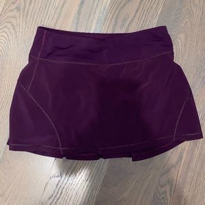 LuluLemon Maroon Tennis Skirt